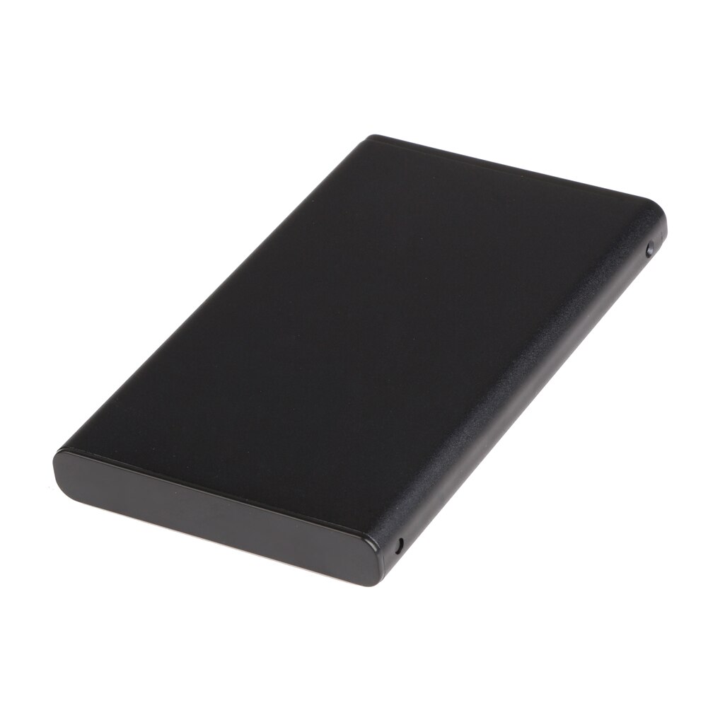 1pc Hard Driver Enclosure Black Aluminum-Magnesium Alloy USB 2.0 External