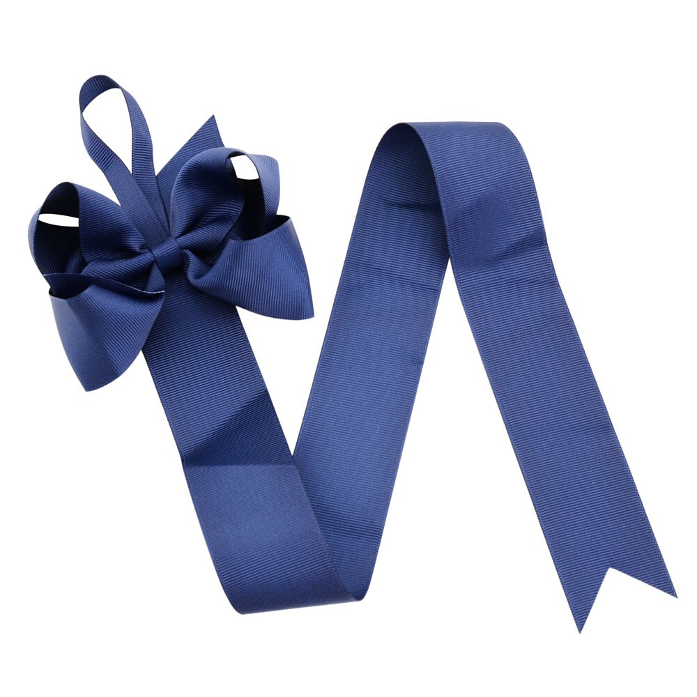 1piece 26'' Girls Solid Color Ribbons Hair Bow Holder Handmade Girl Barrette Holder Princcess's Hair Accessories 771