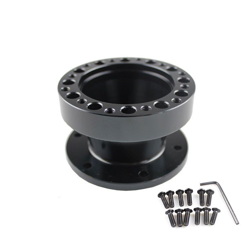 RASTP-Universal Racing 51mm 76mm 101mm Height Steering Wheel Quick Release Snap off Hub Adapter Boss Kit Adapter Spacer RS-QR007: Black51mm