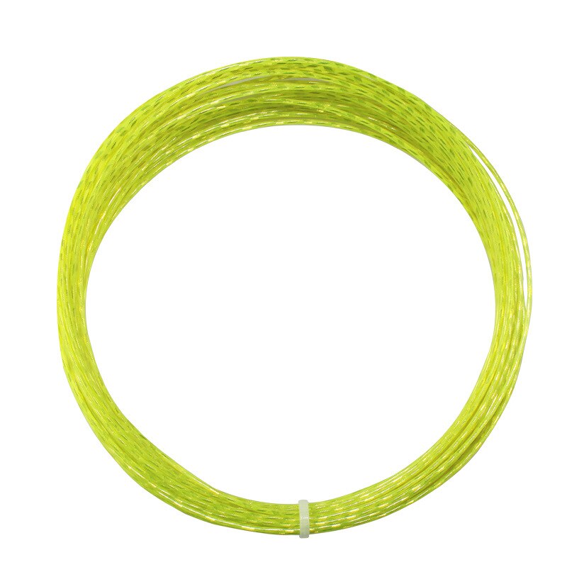 12.2m Racket Snaren Duurzaam Hoge Elasticiteit 1.3mm Diameter Nylon Titanium Draad Kristal tenis Lijn Q1433CMF: green