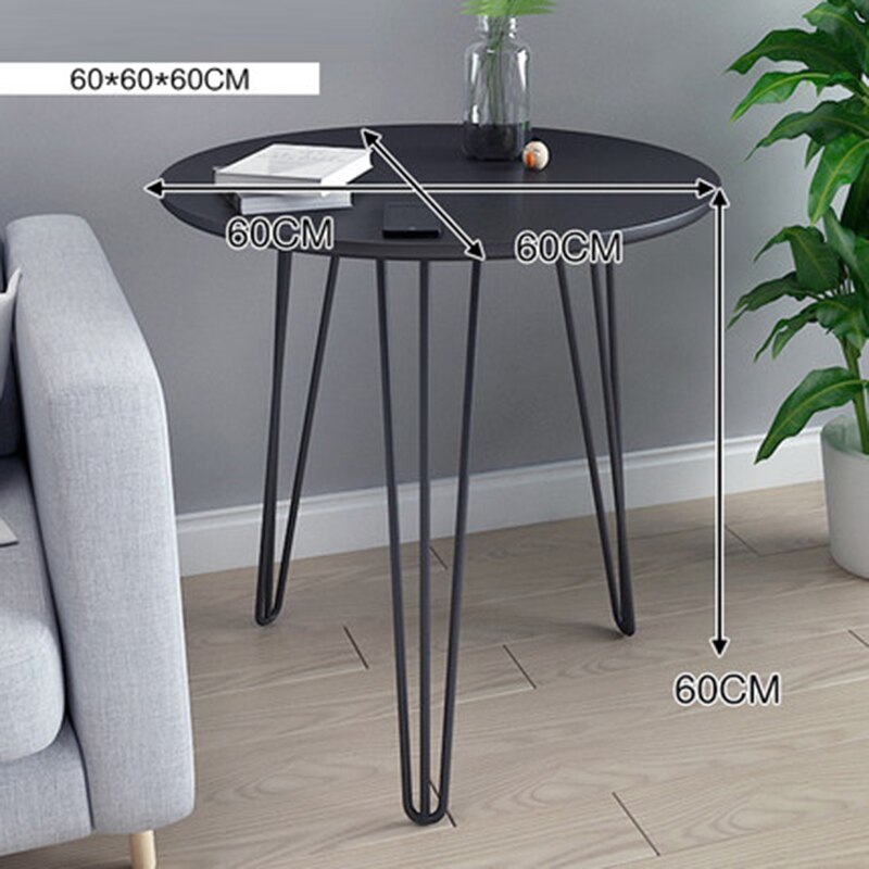 coffee table Living room furniture Side table modern Home iron coffee tables simple light luxury Nordic sofa round corner table