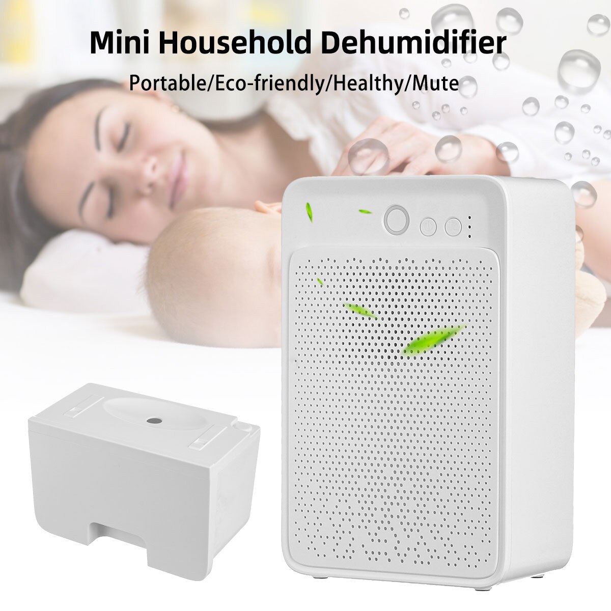 1000Ml osuszacz powietrza w domu półprzewodnikowy osuszacz pochłaniacz wilgoci samochód mini osuszacz powietrza elektryczna maszyna chłodząca ue/AU/UK wtyczka