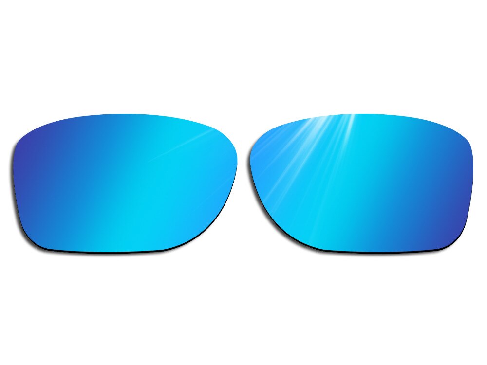 Glintbay 2 Pairs Gepolariseerde Zonnebril Vervanging Lenzen voor Oakley Crossrange Fire Red en Ijs Blauw
