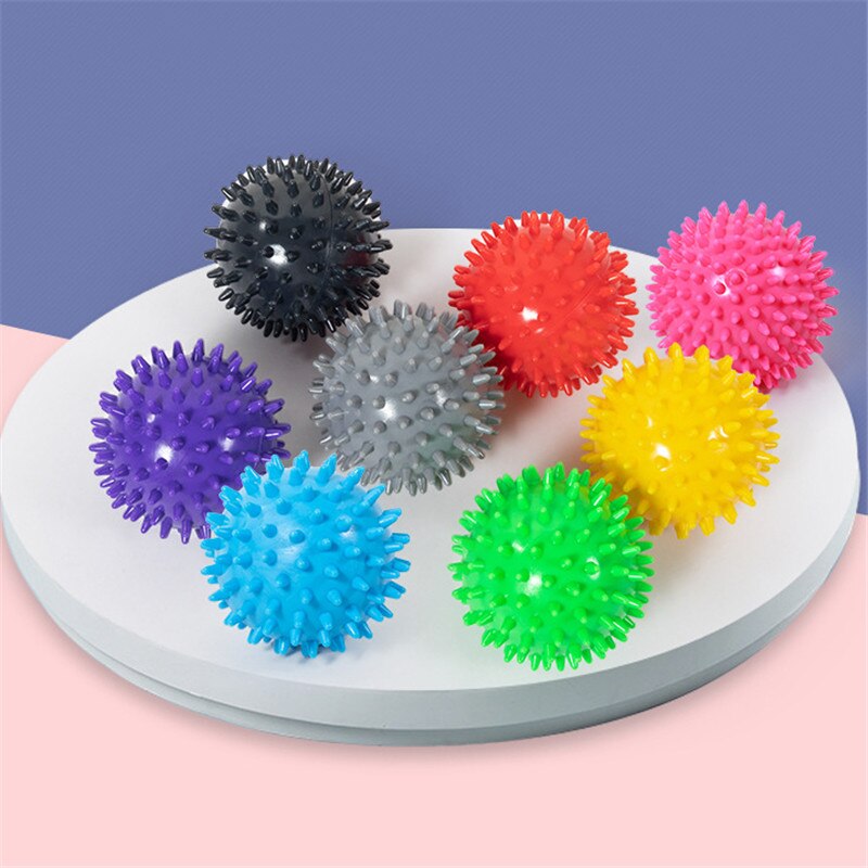 Yoga Fascia Grip Ball Foot Arm Waist Massage Relieve Stress Acupoint Pvc Hedgehog Balls Bodybuilding Whole Body Massage Unisex