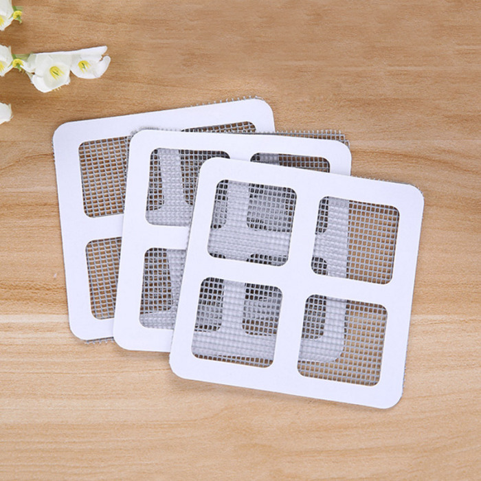 Window and Door Screen Repair Kit Fiberglass Screen Repair Patches Strong Adhesive Screen Repair Stickers Waterproof Mesh Film: 3PCS