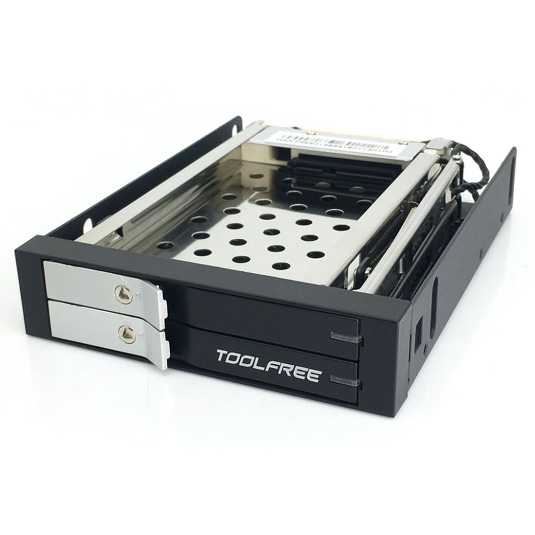 TOOLFREE 2.5 inch Floppy Disk Drive Tray Single/Double Bay Disk Drive SATA 6Gbps for HDD/SSD Hard Disk Enclosure Extraction Box: MRA258L