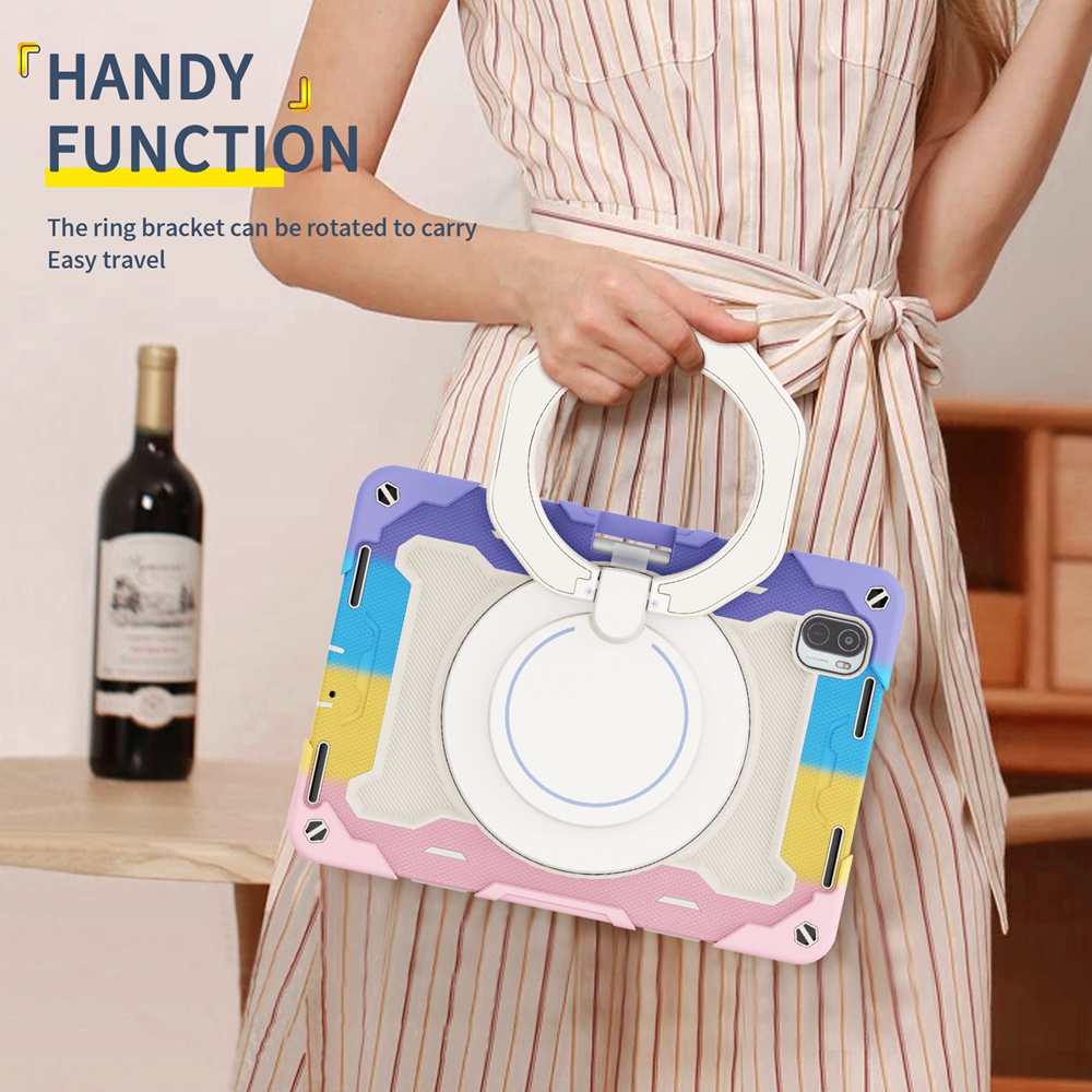 Funda de silicona para Xiaomi Mi Pad 5 MiPad5 Pro, carcasa de 11 pulgadas, , segura para niños, a prueba de golpes, anillo de tracción, soporte para tableta