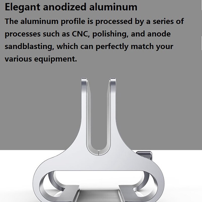 JIUSHARK Universal Vertical Aluminum Laptop Stand for , Pro, Dell XPS, Lenovo Yoga and More,Silver