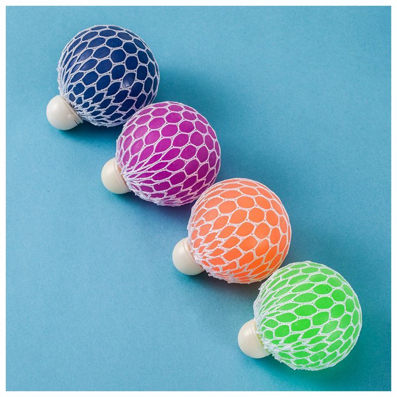 Mesh Squishy Ball Super Big 7.5cm Rubber Vent Grape Stress Ball Squeezing Stress Relief Ball- For Kids & Adults.Stress Squis