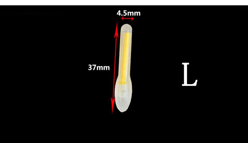 50 pakketten/partij nachtvislichtstokken in de vorm van een bol, chemische lichtgevende gloeistaaf, nachtvisaccessoires, buitengereedschap  b412: L   4.537mm