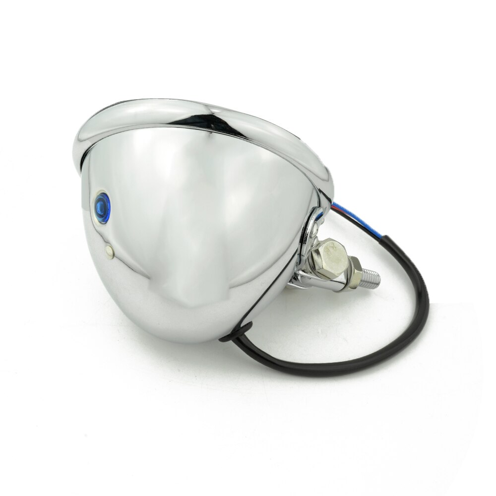 Phare métallique Vintage doré pour moto, Style cuivre, phare avant rétro H4, 4 1/2 ", 4.5 pouces, pouces