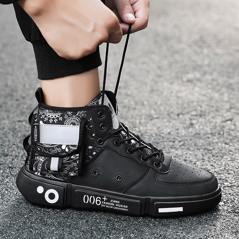 Mænd fritidssko drengetrend komfortabelt mærke mænd lomme sneaker fritidssko zapatillas hombre sko til mænd