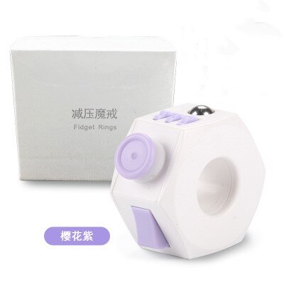 Decompression Toy Press Magic No Stress Cube Toy Stress And Anxiety Relief Depression Cube For KIDS And Adults: purple(NO BOX)