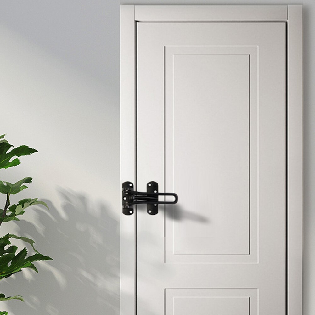 Security Lock Heavy Duty Rustproof Office Anti Theft Door Latch Zinc Alloy Home Hotel Gate With Screws Hardware Easy Install