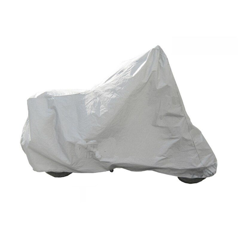 Srebrny oddychający pokrowiec na motocykl odporny na warunki atmosferyczne krążownik UV deszcz odporny na kurz akcesoria robić motoru rower motorower okładki