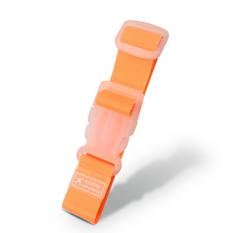 Justerbare nylon bagageremme bagage tilbehør hængende spænde stropper kuffert taske stropper binde bælte bagage spænde lås: Orange