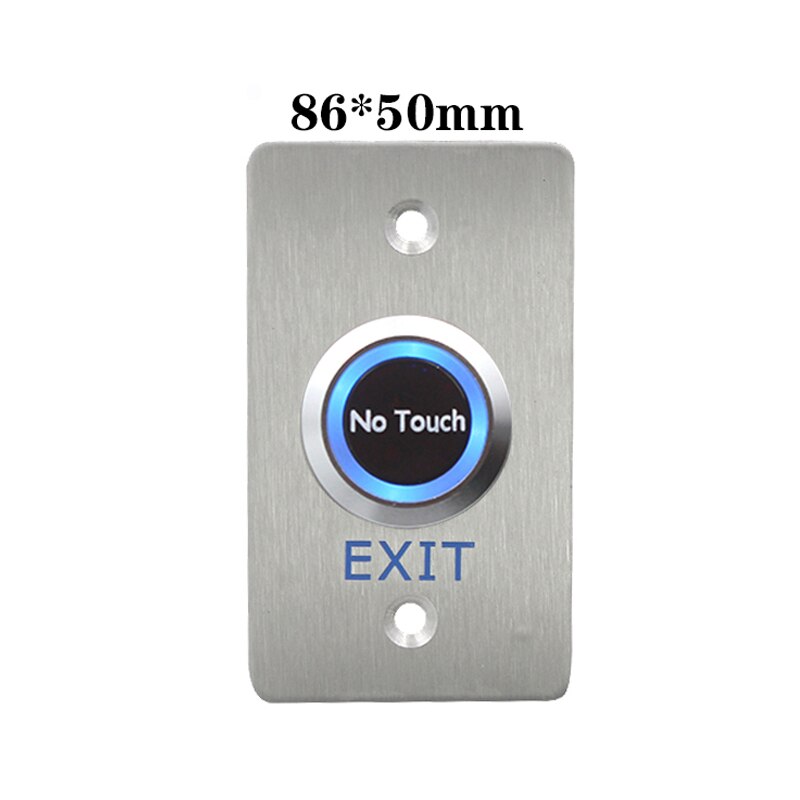 IP68 Waterproof Infrared Sensor Switch No Touch Contactless Switches 304 Stainless Steel Door Release Exit Button With LED