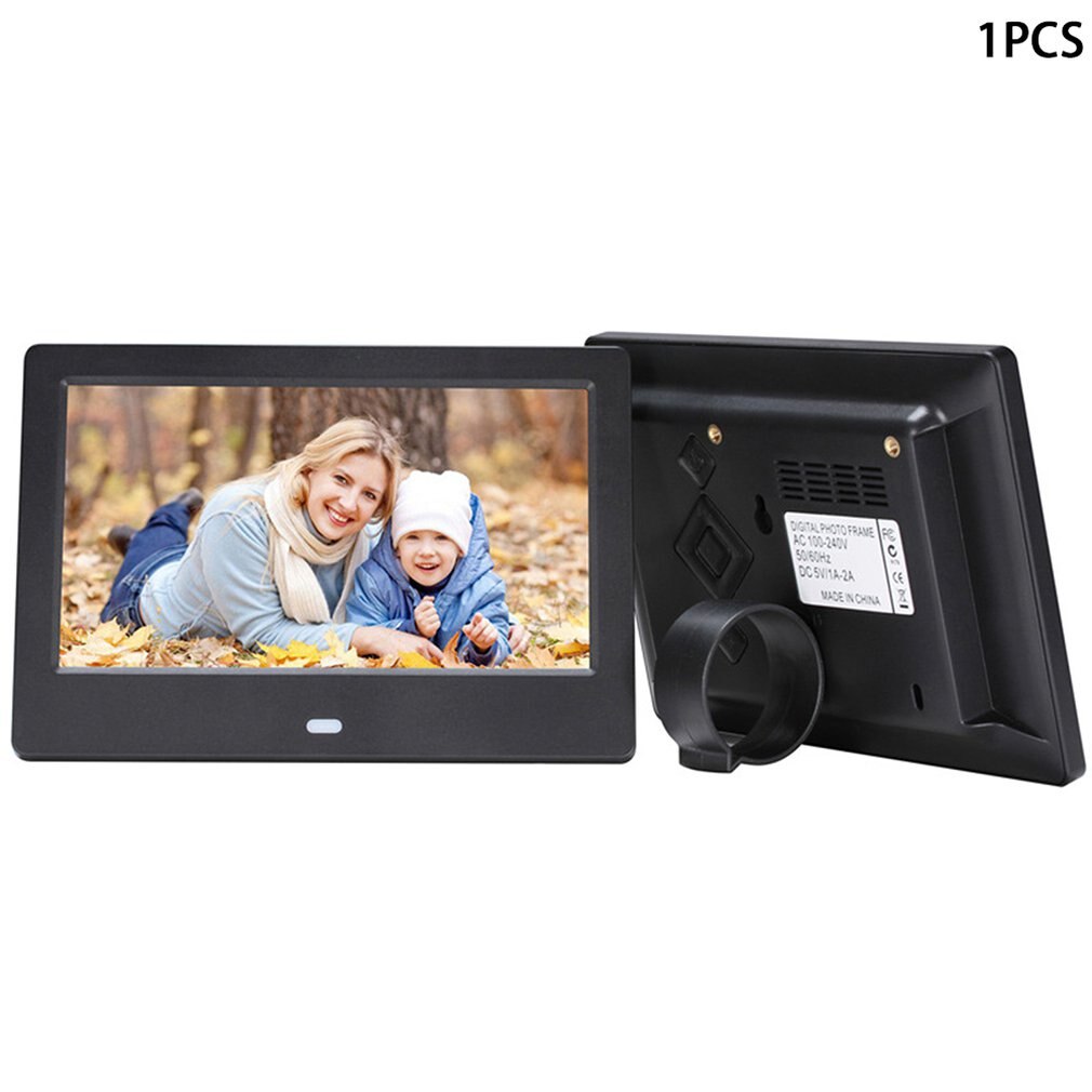 NOVA 7 Polegada Lcd Widescreen Hd Led Parede Digital Photo Frame Álbum de Fotos Eletrônico Máquina de Publicidade moldura digital de Presente