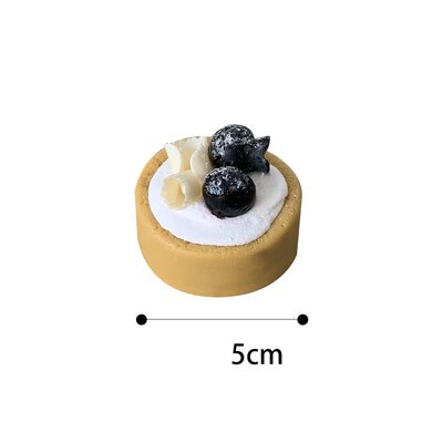 Udsøgt simuleret frugtskål frugtkage model display simulering kage dessert jordbær tærte kage bagning butiksvindue: F