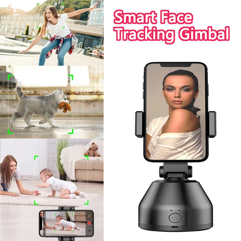 Souing 360 Draaibare Auto Gezicht Tracking Selfie Stok Object Tracking Houder Smart Ai Follow Up Shotting Selfie Gimbal Apai Genie