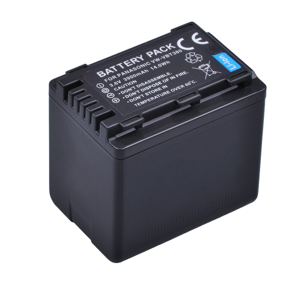 3.6V 3900mAh VW-VBT380 VW VBT380 VWVBT380 VW-VBT190 Battery for Panasonic HC-V260 HC-V380 HC-V380GK HC-V770 HC-V800 Battery