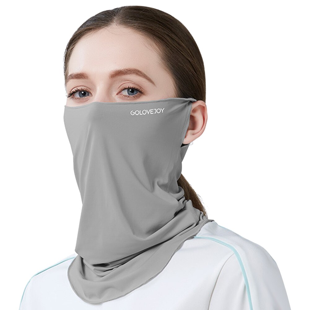 Sun Mask Female Neck Protection Sun Protection UV Protection Viscose Fiber Cold Feeling Hanging Ear Face Covering Mask Male TOA