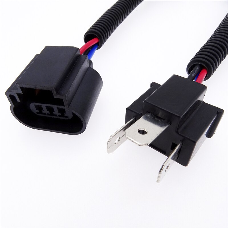 1 par sele adapter forlygte konvertering kabel ledningsstik stik til pigtail wire til  h4 han til  h13 bil usb stik