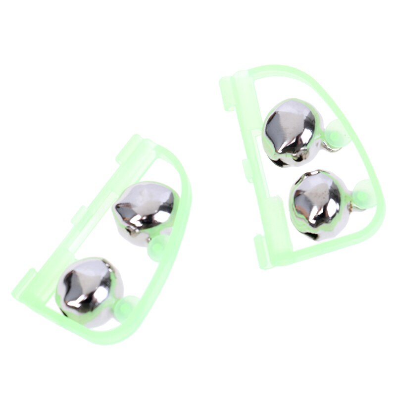 2 stuks/partij lichtgevende zeevisvoederbel, visbel met dubbele hengeltip, visbelalarm, visgerei: 5 cm x 3cm