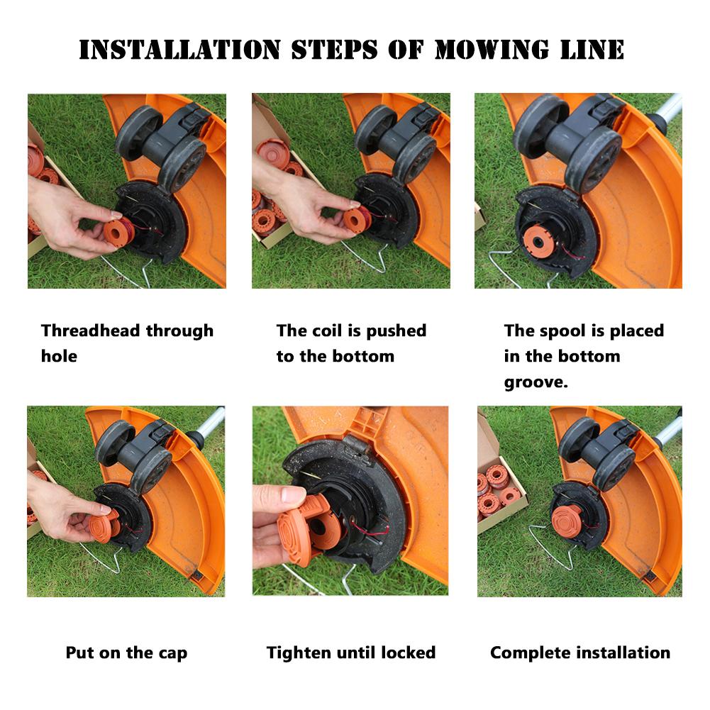 Trimmer Replacement Spool Compatible with Greenworks for Mowing