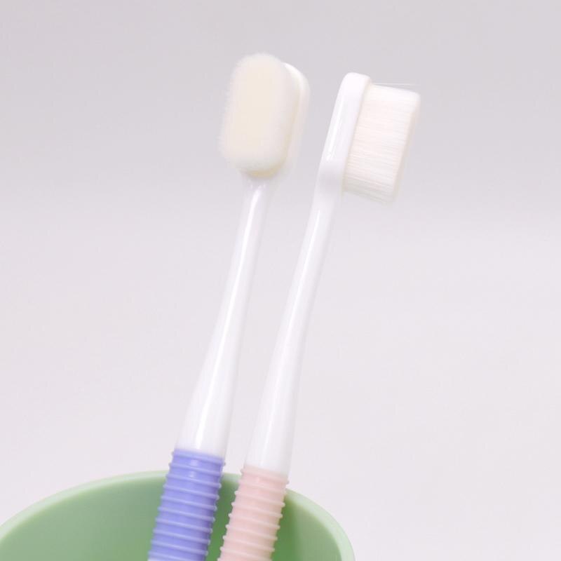 Brosse à dents Ultra-fine, douce, nettoyage en profondeur, Portable, soins buccaux pour femmes enceintes, 2 pièces