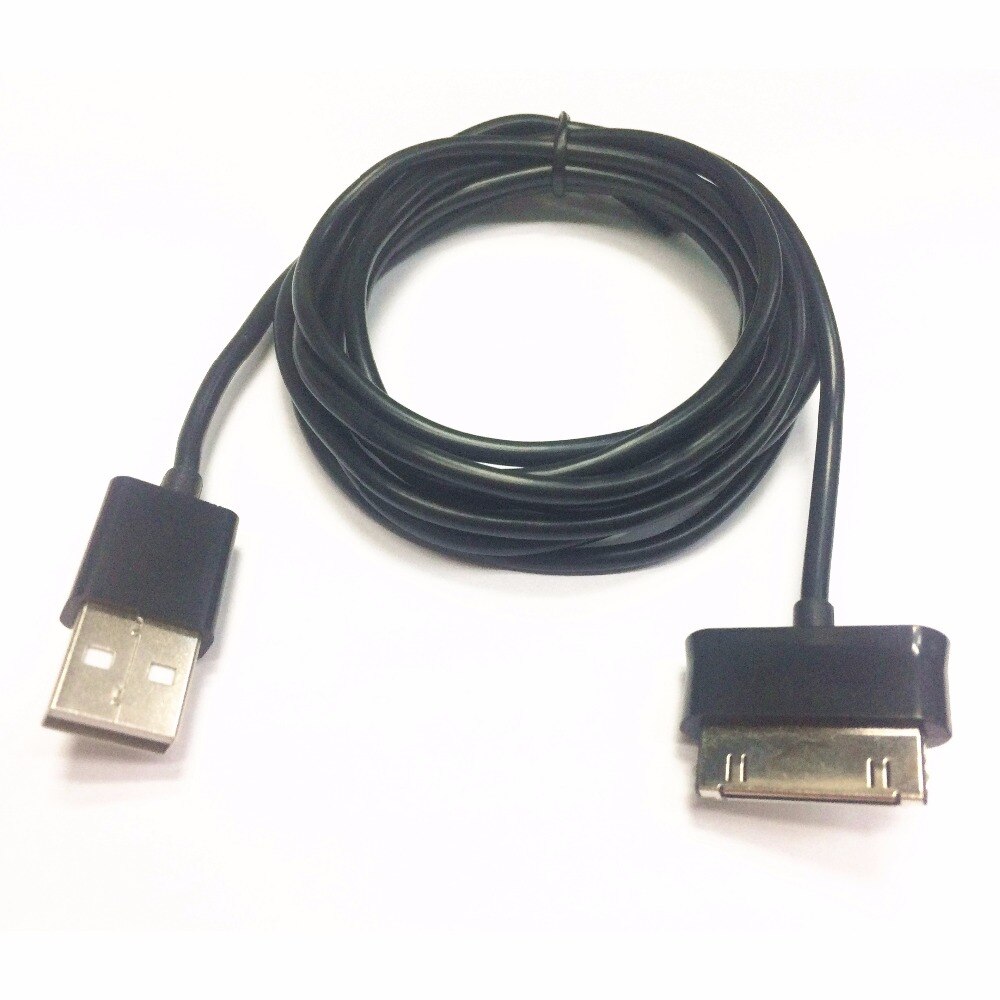 P1000 P7510 2M 6ft LONG THICK USB cable BLACK for Samsung Galaxy Tab 2 7.0 10.1 8.9 7.7 Plus