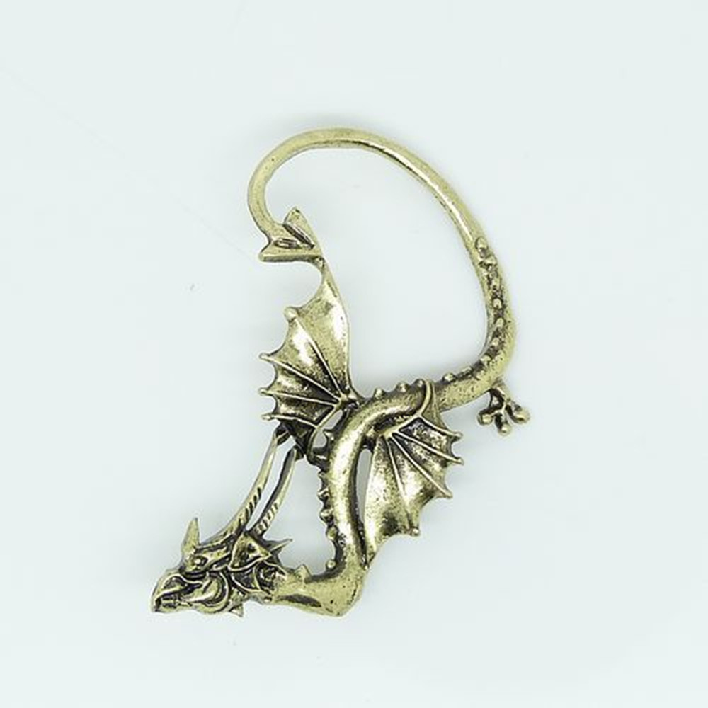LUKENI 5 Pçs/lote Frete Grátis Brincos Moda Jóias 2017 Punk Dragão Ear Cuff Brinco Casacos Para As Mulheres E Homens EJ015