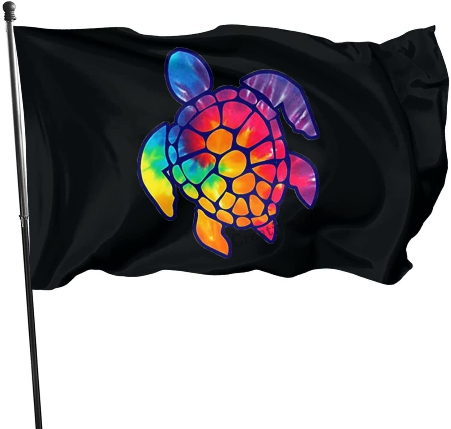 Abstract Tribal Ethnic Animal Turtle Garden Flag,3x5 Feet Polyester Fly Flags Banner with Grommets for Spring Home Outdoor: 2