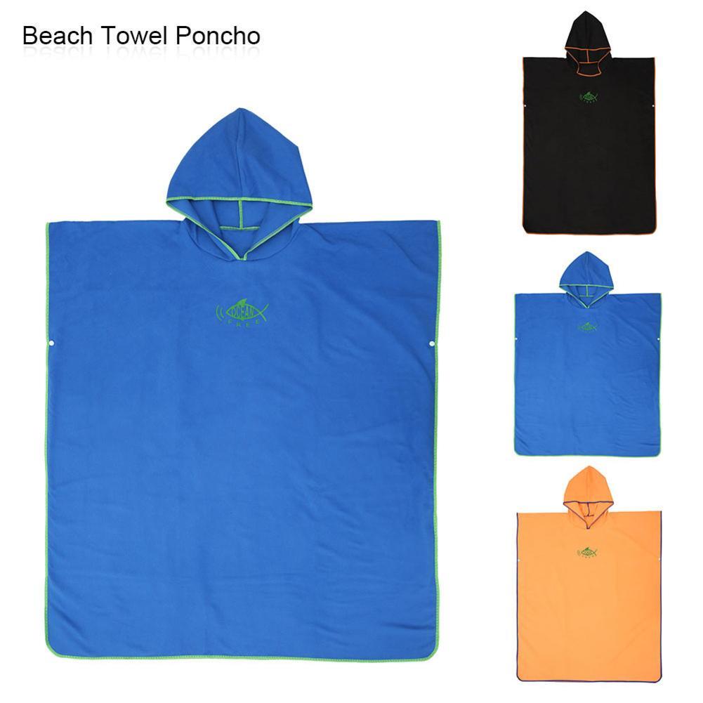 Absorbent Cloak Of Beach Hooded Gown Is Easy To Put On And Take Off