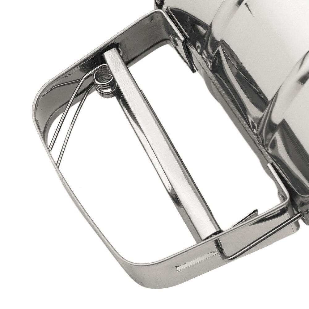 Handheld Baking Cake Tool Stainless Steel Mechanical Baking Icing Sugar Shaker Sieve Cup Mesh Powder Flour Sieve Accessory