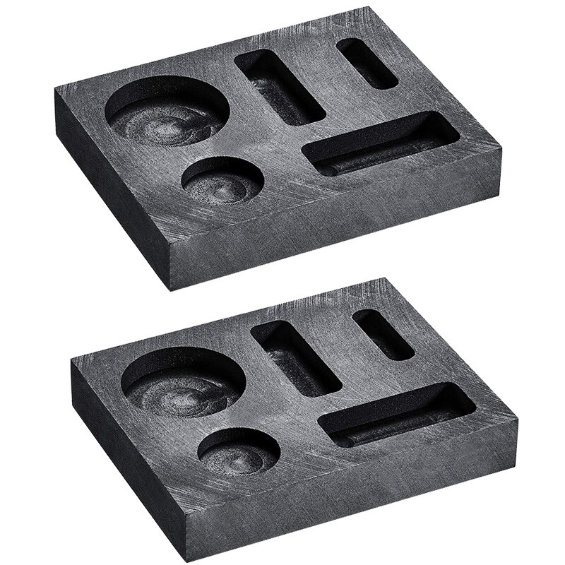 5 w 1 odlewane grafitowe wlewki formy monety Combo odlewania metali rafinacji złomu bar dla topienie odlew rafinacja metal (2 sztuk): Default Title