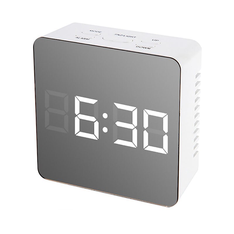 3 kinds of LED mirror alarm clock digital clock wake-up lamp electronic large time temperature display home decoration clock