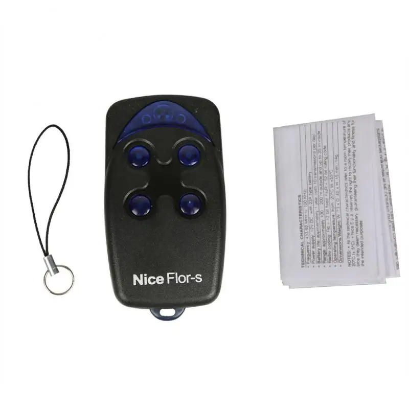 5 stks/partij Mooie Afstandsbediening Zender Vervangen Originele Flor Flor-S Flo2R Inti 433.92Mhz Gate Garage Afstandsbediening