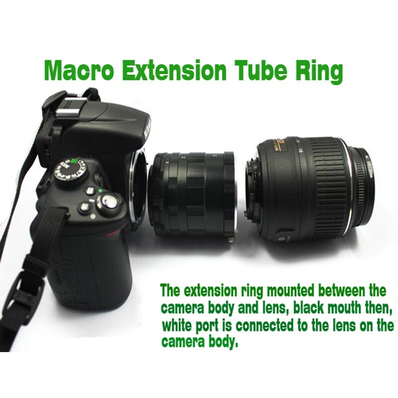 1 Pcs Camera C Mount Lens & 1 Pcs Macro Extension Adapter Tube Ring for Fujifilm Finepix X-Pro1 E1 Fx