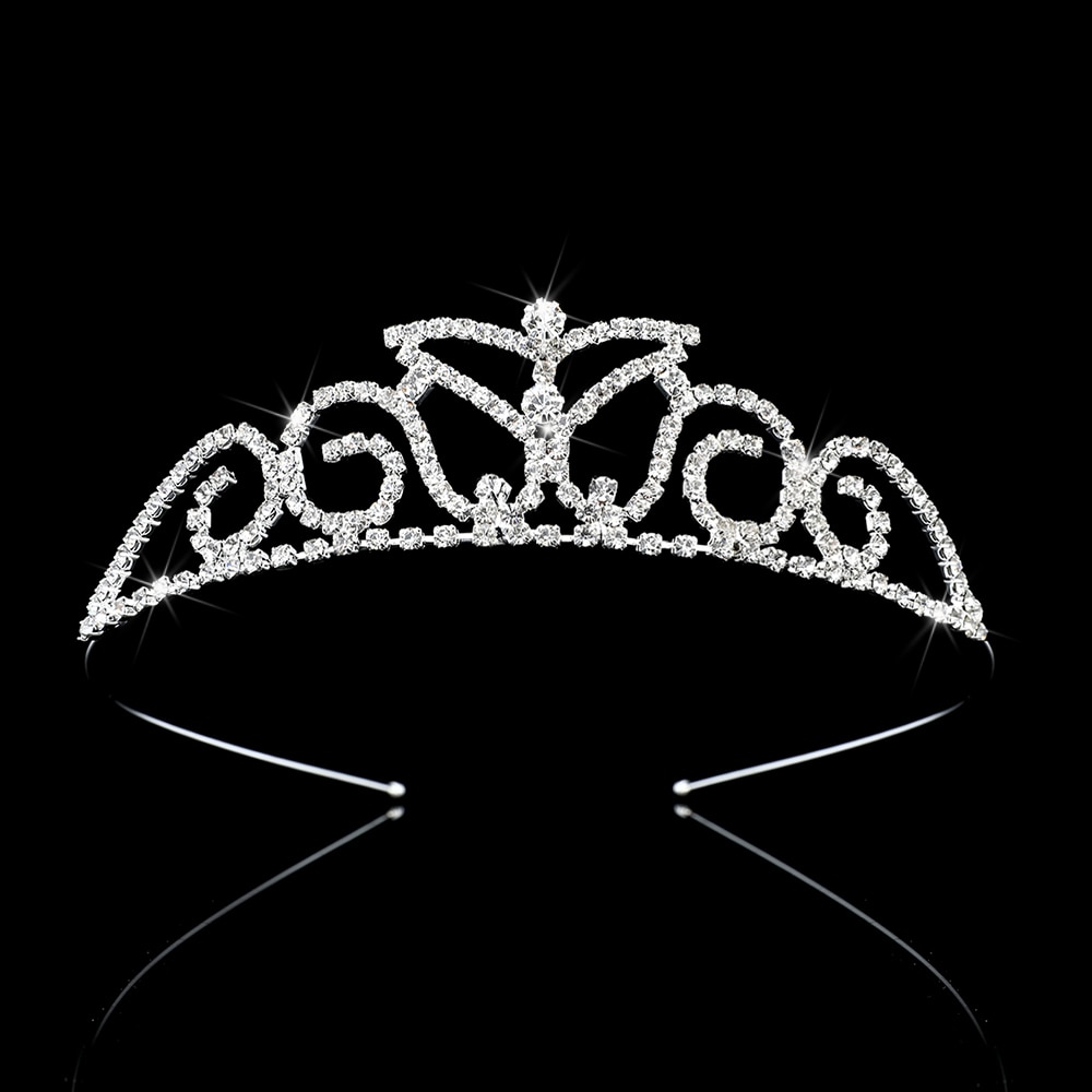 Bridal Princess Tiaras and Crowns Headband Bridal Wedding Tiaras Accessories silver color Crown Tiara Bride Hair Jewelry