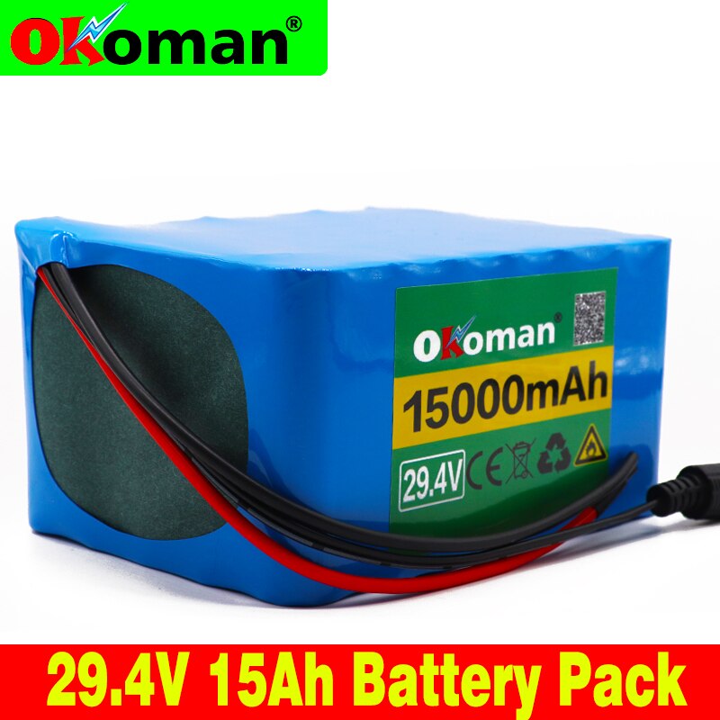 7S5P 24v 15Ah Battery pack 250w 29.4V 15000mAh Lithium-ion battery Suitable for wheelchair motor power battery pack with BMS