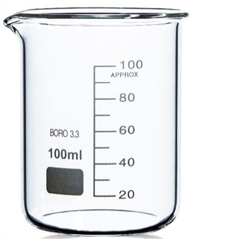 100mL Glass Beaker Low Form Chemical Lab Glassware