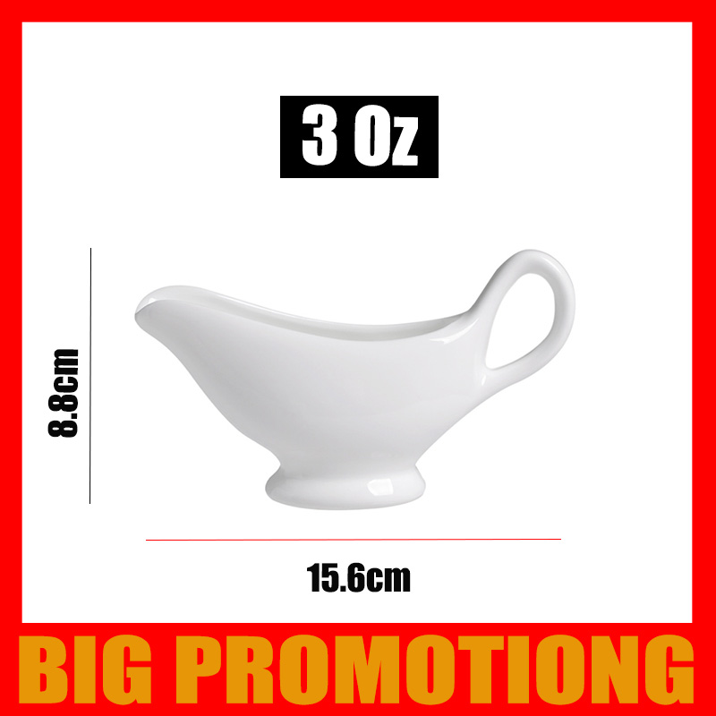 Boat steak gravy boat container plate tableware soy sauce vinegar spice dish seasoning plate kitchen Milk Jugs Beef Steak Juice: 3 Oz