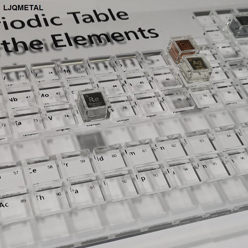 Acrylic Container for 10mm Cube Storage, Periodic Table of Elements Box