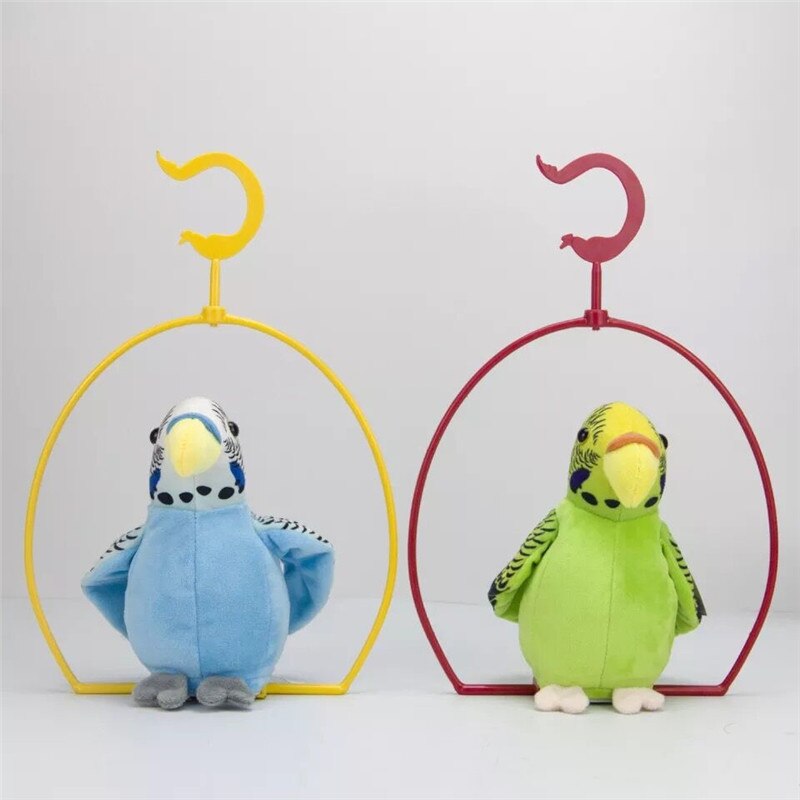 Hopearl Pratende Papegaai Herhaalt Wat Je Zegt, Lopend Elektrisch Interactief Speelgoed, Pratende Knuffel, Cadeau Voor Peuters, Verjaardag, Feestdag, 20 cm