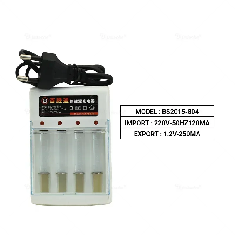 100% Brand Rechargeable Battery AA 1.5V 4800mah Chargeable for Clock Toys Flashlight Remote Control Camera Battery+charger