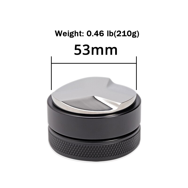 Barista Espresso Sabotage Flat Base, Siliconen Koffie Tamper Mat (51/53/58Mm): 3 Angled 53mm