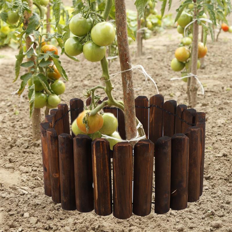 1.2m Wooden Fence Outdoor Garden Vegetable Fence Pastoral Style Fence Decor Solid Wood Fence Close To Natural Gardening Fence