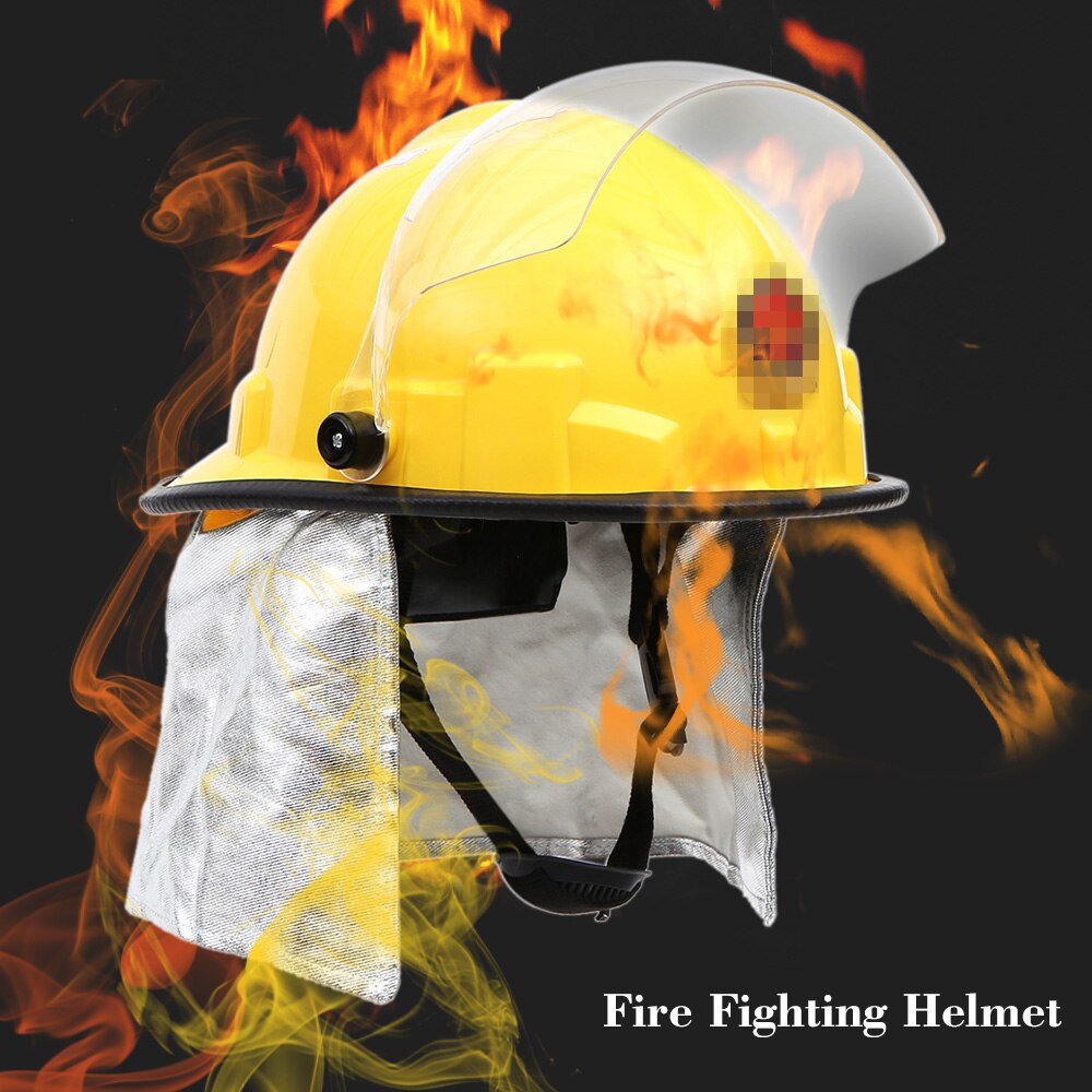 Fire Proof Fireman&#39;s Safety Helmet Goggle Amice Electric Shock Prevention Flame-retardant Pierce Resistance Fire Fighting Helmet