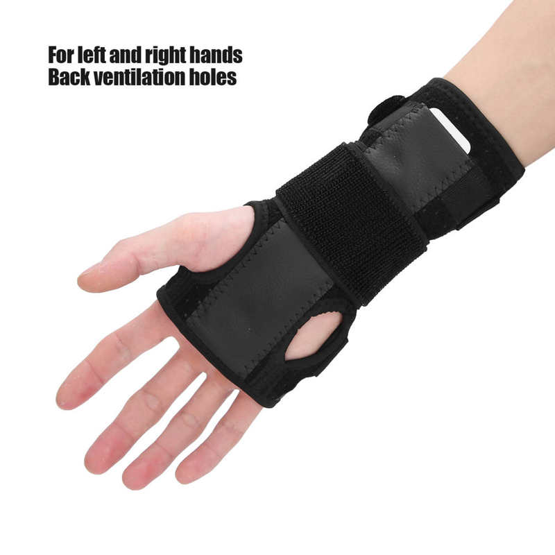 Hand Fracture Fixed Strap Wrist Guard Adjustable Detachable Carpal Tunnel Splint for Left or Right Hand
